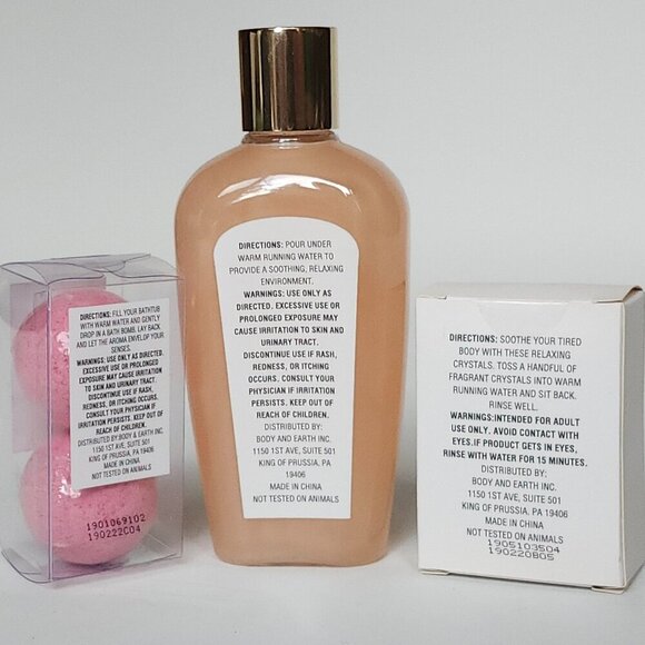 SPA LUXETIQUE Rose Scented Spa Product Lot of 3 Bubble Bath Bath Bomb Bath Salt - Picture 2 of 7